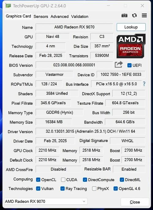 瀚铠Radeon RX 7700 XT 合金 vs 微星RX 570 ARMOR 4G OC 深度对比