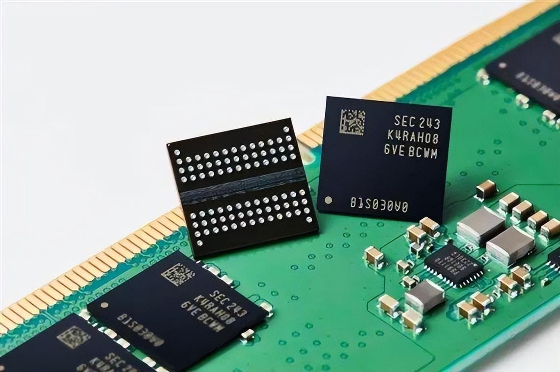 Close-up of computer RAM module on table