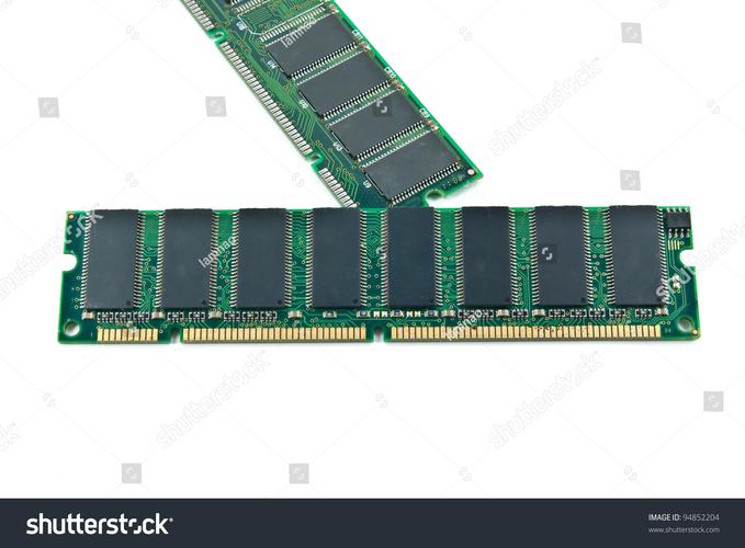 Memory chip close-up detail