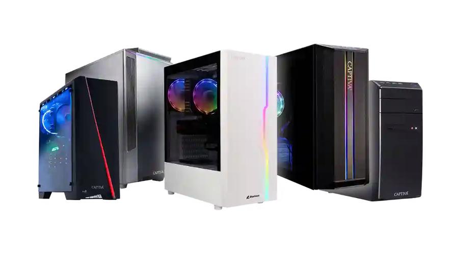 Desktop computer setup for work and entertainment