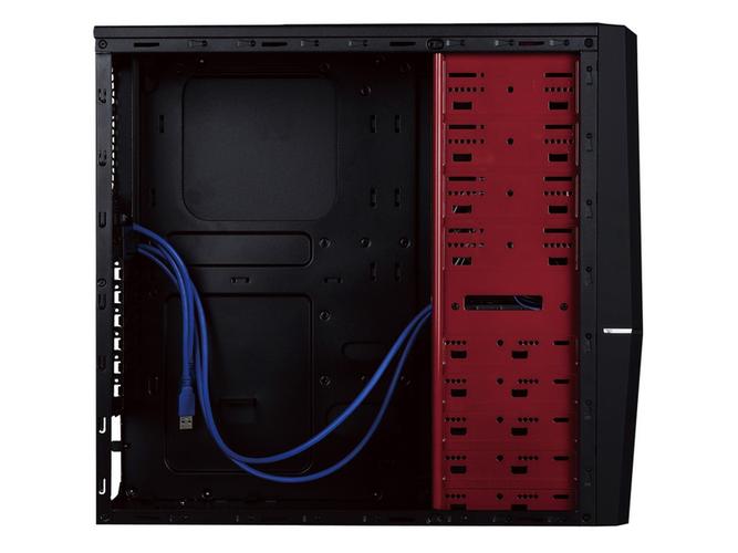 PC case internal structure and components