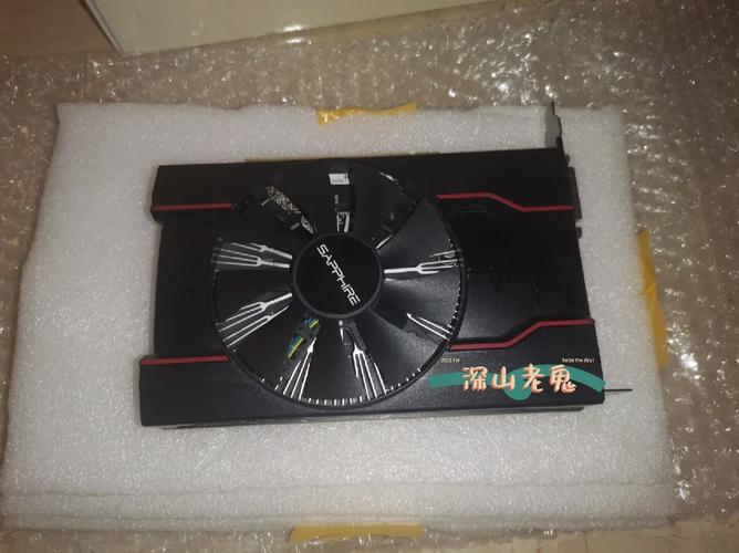 Installed graphics card in PC case