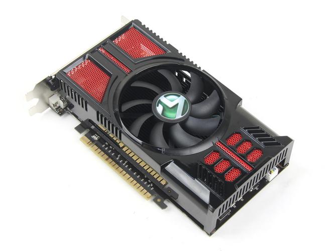 Close-up of graphics card heatsink and fan