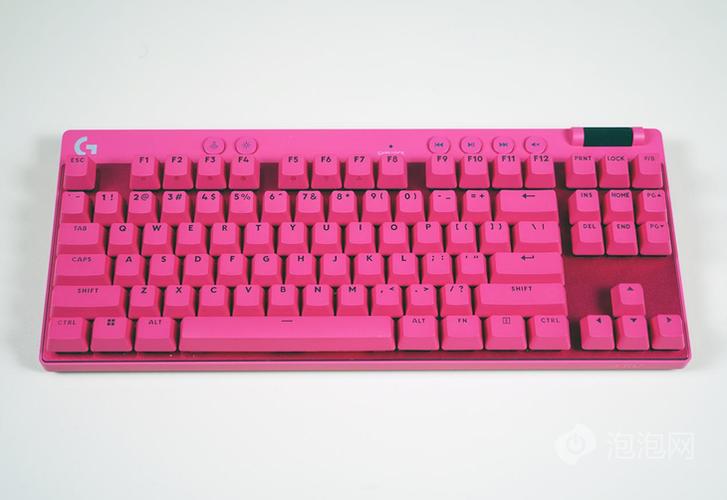 粉色游戏鼠标外观特写