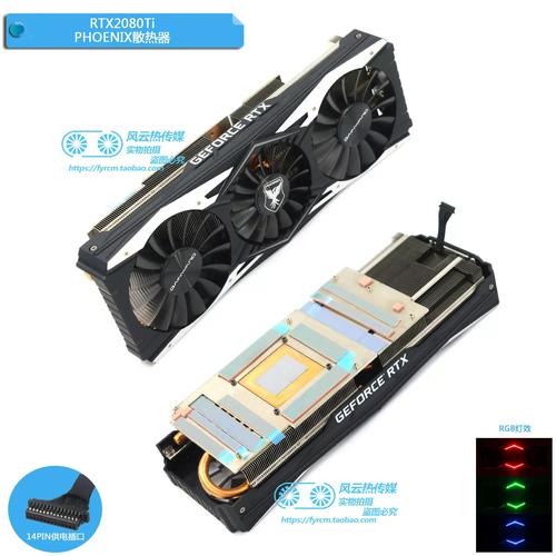 Close-up of a modern graphics card with fans and heatsink