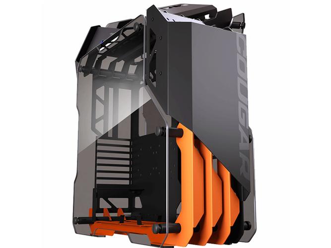 PC case hardware assembly view