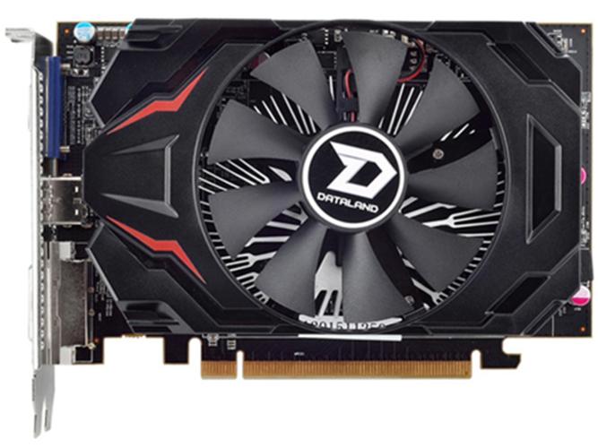 Graphics card close-up showing components