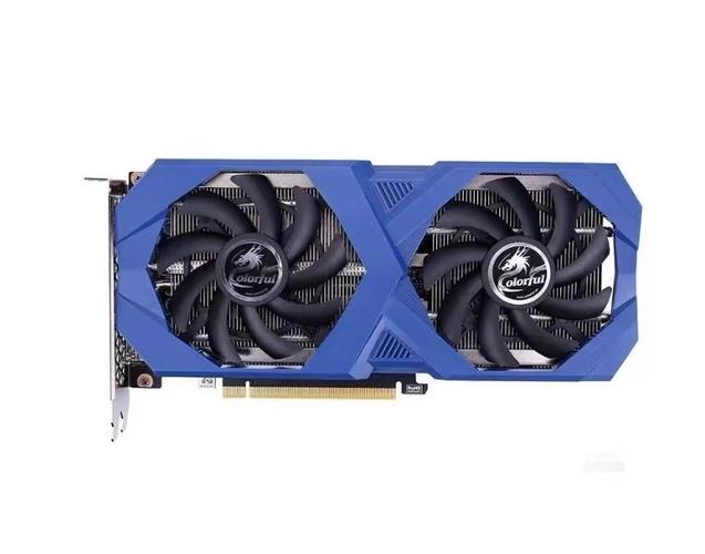 Graphics card close-up showing circuit board and cooling fans