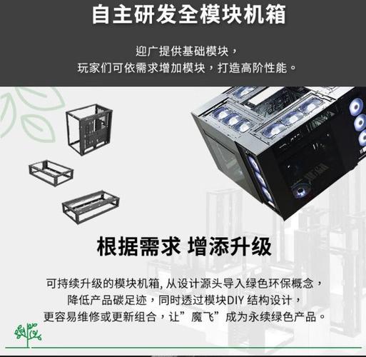 Complete PC tower setup with modular case