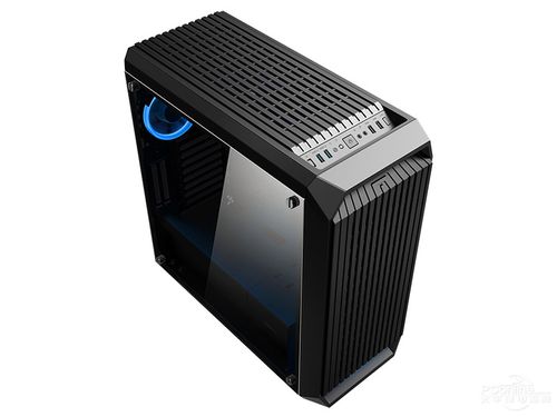 Empty black PC case interior structure