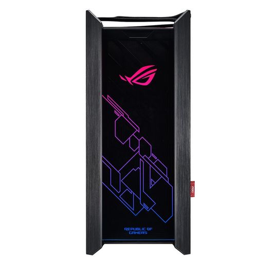 ROG风格PC机箱侧透视图