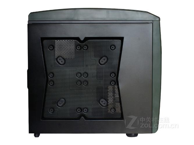 Military style black PC case exterior design