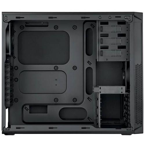 PC case internal components view