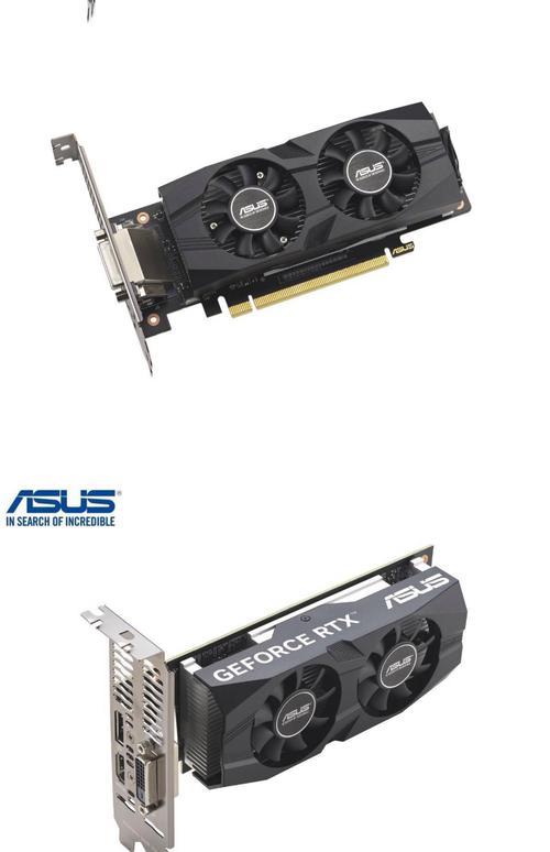 显卡特写，展示散热风扇和电路板