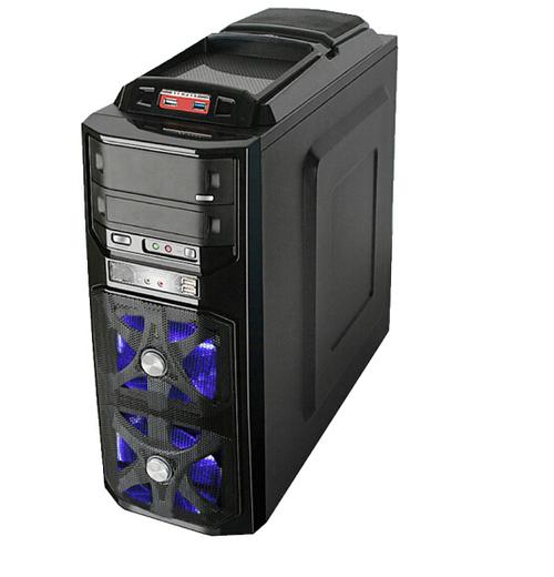 Computer case drive bays and cable management