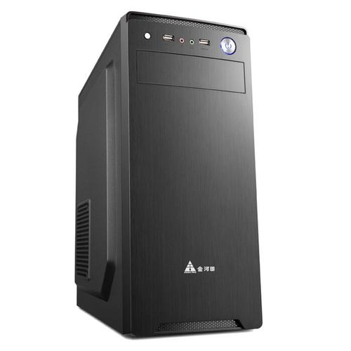 Modern black computer case exterior