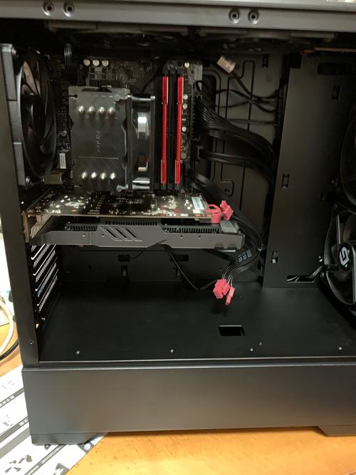RGB lit PC build inside case
