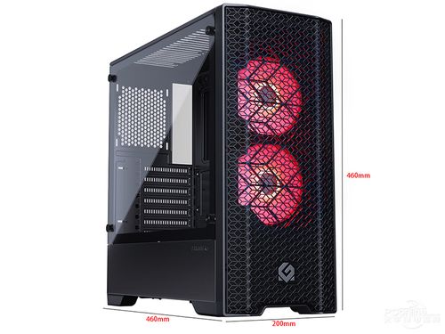 High airflow PC case with fans installed