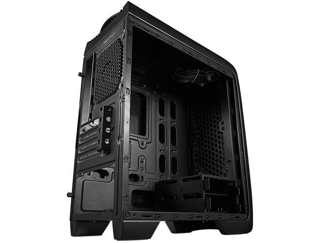 PC case internal layout and components