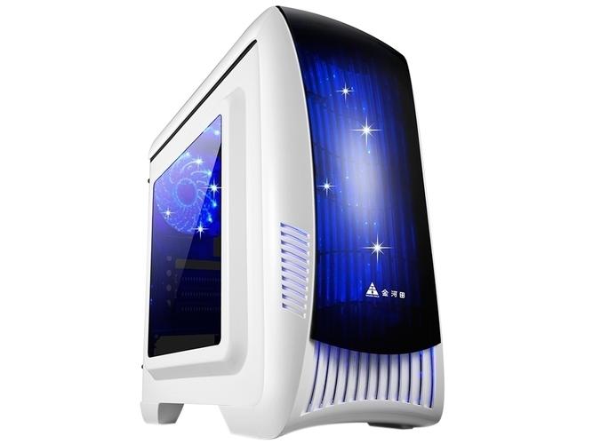 Assembled mini ITX PC with GPU inside case