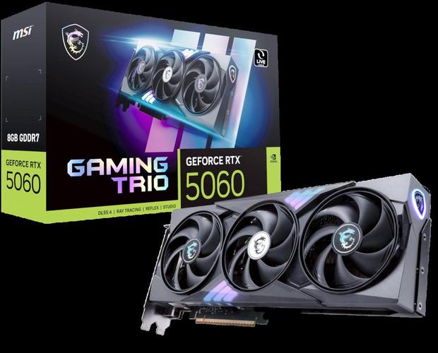 Graphics card close-up showing fans and heatsink