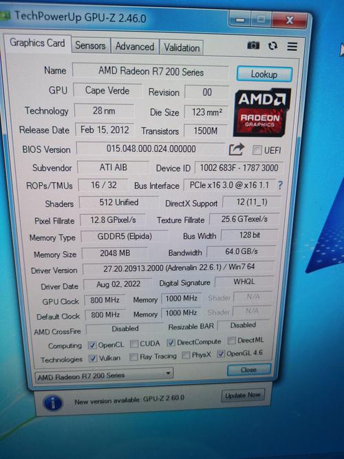 AMD显卡规格对比图示