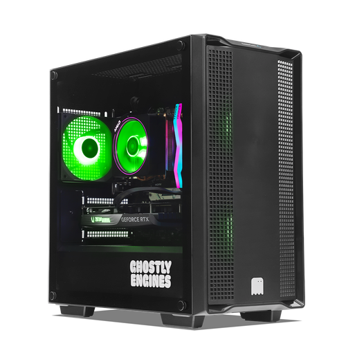 Person choosing between two computer components