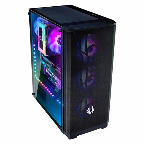 Computer case with GPU and fan mounts