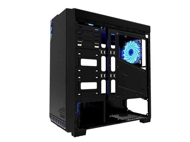 Multiple black computer fans