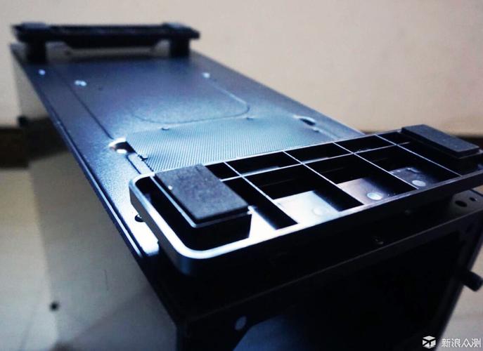 Black computer tower hardware setup