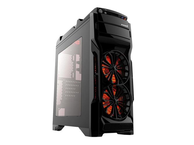 中塔机箱顶部与前置散热布局