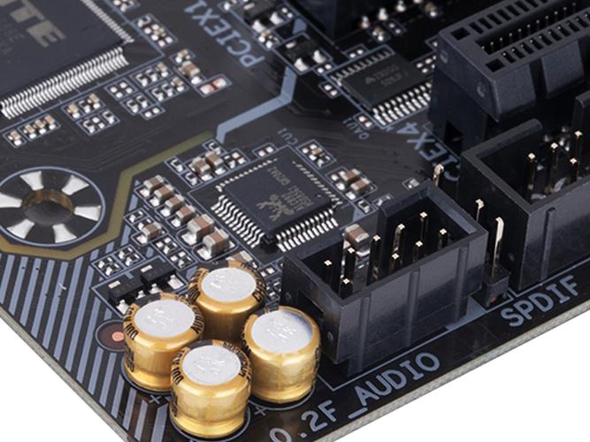 计算机主板元件特写