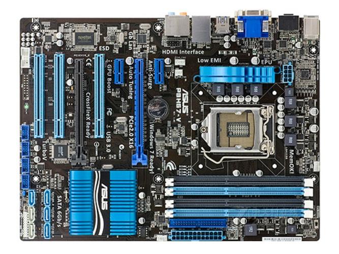 华硕P8H67核心规格插槽细节