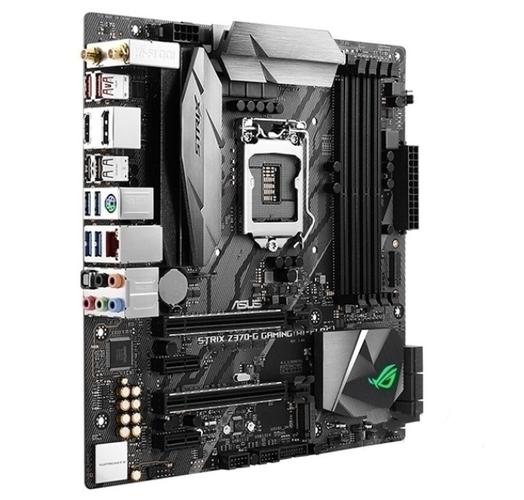 Close-up of computer motherboard CPU socket