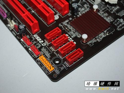 AMD chipset motherboard with CPU socket and memory slots