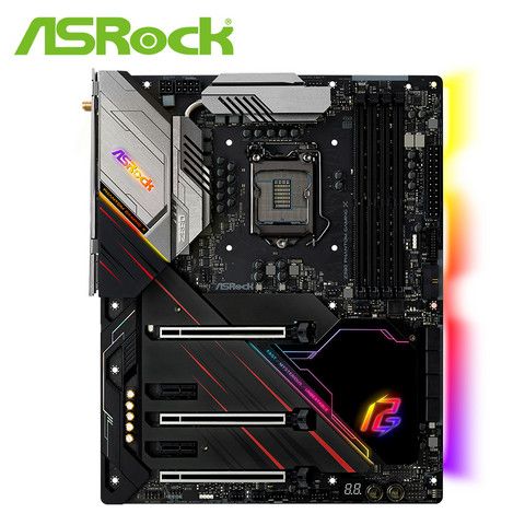 Motherboard in gaming PC benchmark setup