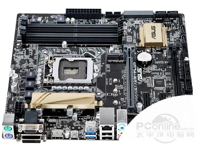 Micro-ATX主板电路板细节