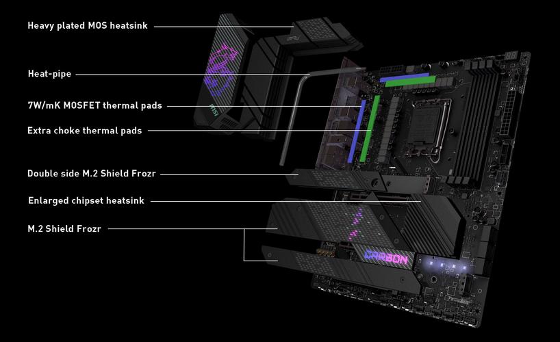 主板多组件细节