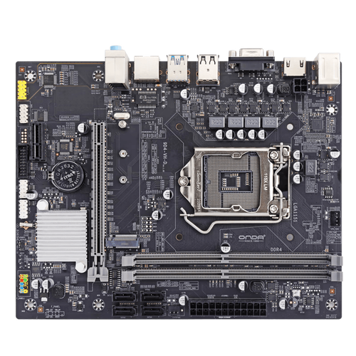 计算机主板 CPU 插槽与内存槽特写