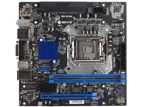 SY-B250D4 CPU插槽与内存槽细节