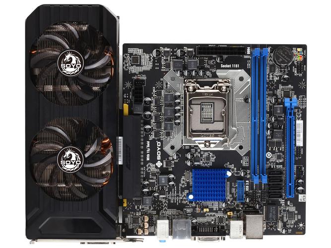 Micro ATX主板整体布局视图