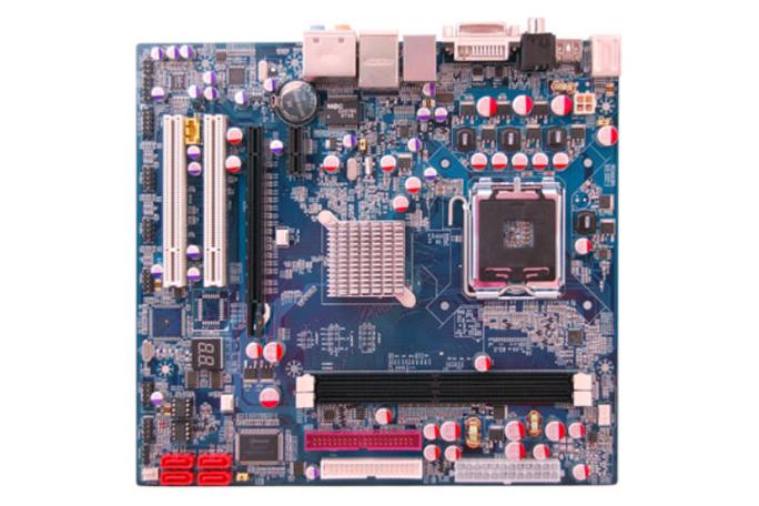 集成显卡主板电路板细节