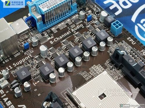 Detailed motherboard circuit board