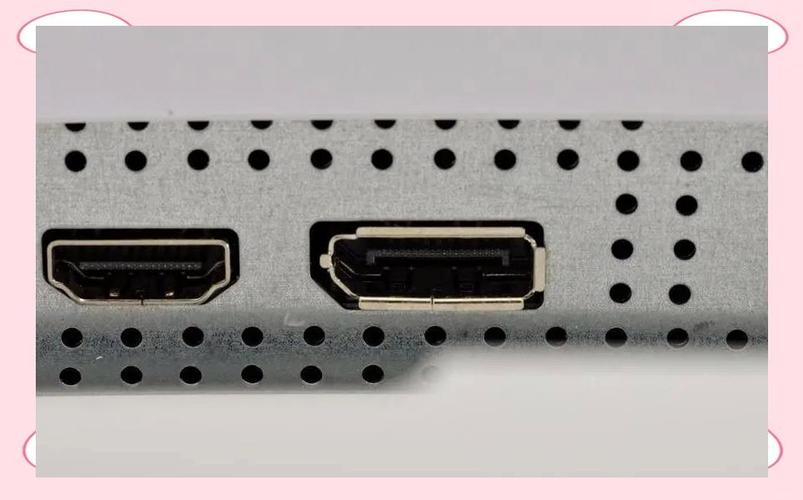 显示器接口和底座调节特写