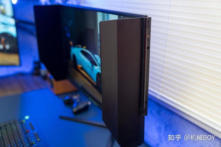 消费者在电脑前选择显示器