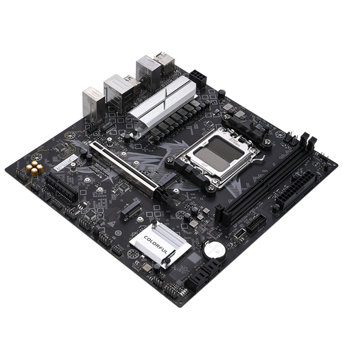Motherboard with many components