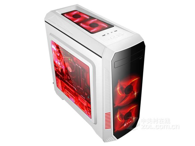 机箱侧透面板内部硬件视图