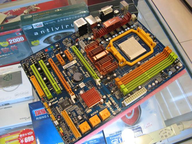 主板安装在机箱中的整体效果