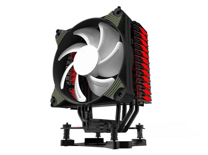 电脑机箱内部风扇和灯光