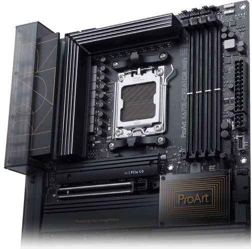 Professional workstation motherboard in use